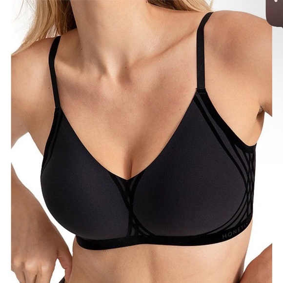 Honeylove Black T-Shirt Bra with Adjustable Straps and Light Padding - Picture 3 of 8